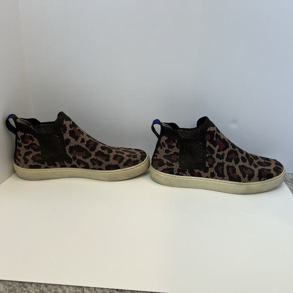 Rothy’s The Chelsea Boot Wildcat Limited Edition Leopard Print Sneakers Sz 8 - Picture 6 of 7